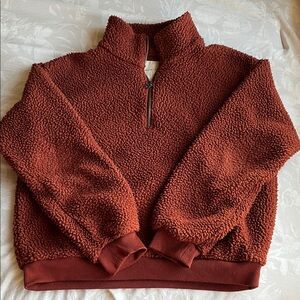 American Eagle Outfitters Sherpa Cowl Neck Sweater